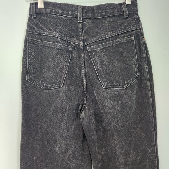 Vintage EXP Jeans No. 128 Black Made USA Denim Casual Mom Hi-Rise Womens 5 EUC - Picture 5 of 14